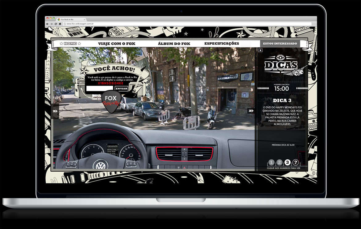 VW FOX ROCK IN RIO promo site
